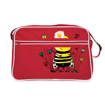 Apes bad bee - Retro Bag - red/white - Front