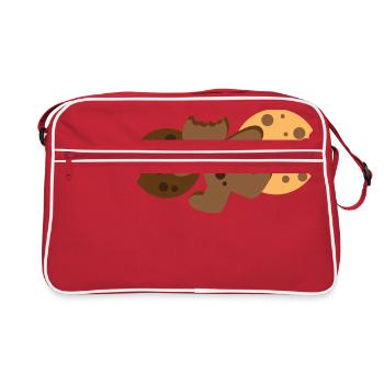Cookies biscuits seuls homme en pain d'épice - Sac Retro - rouge/blanc - Devant