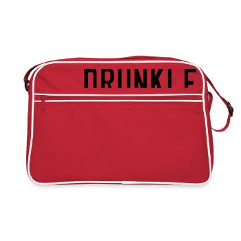 DRUNKLE - Retro Bag - red/white - Front