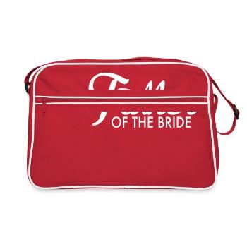 Vater der Braut - Retro Tasche - Rot/Weiß - Vorne