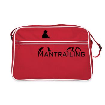 Mantrailing black - Retro Bag - red/white - Front