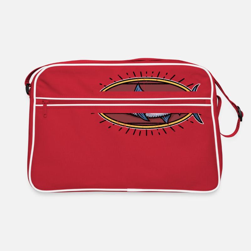 Fisch Illustration Retro Tasche