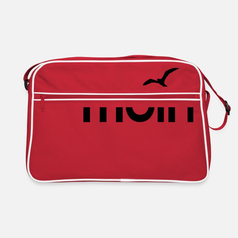 moin - Retro Tasche - Rot/Weiß