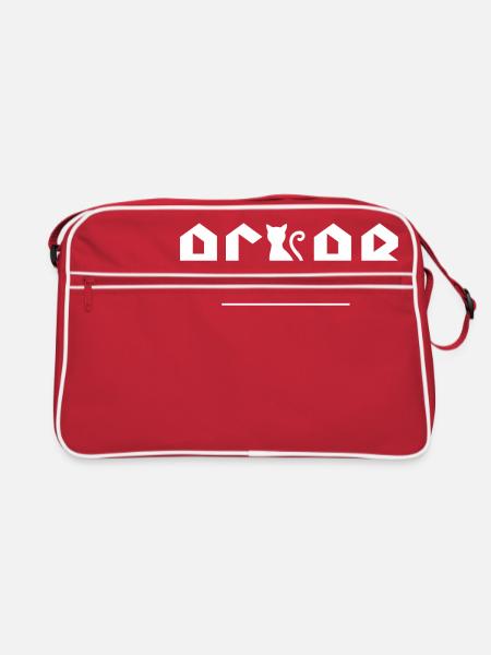 ACAB - All cats are beautiful - Retro Tasche - Rot/Weiß - Vorne