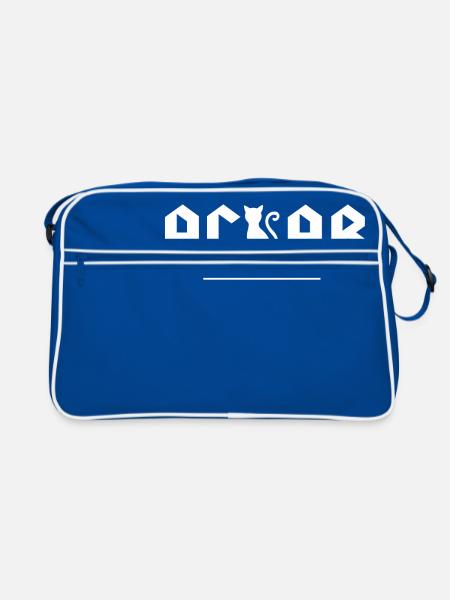 ACAB - All cats are beautiful - Retro Tasche - Blau/Weiß - Vorne