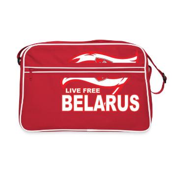 Biélorussie gratuite en direct - Sac Retro - rouge/blanc - Devant