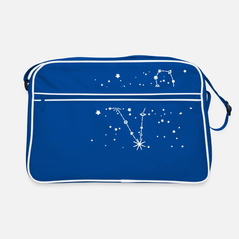 Pisces / Pisces zodiac sign, night sky, planets Retro Bag