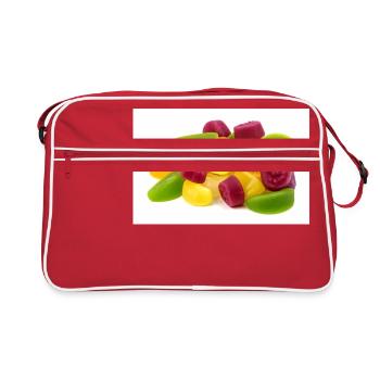 Gummy. Candy. gummy bear. - Retro Bag - red/white - Front