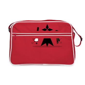une hermine et les bretons cadeau - Sac Retro - rouge/blanc - Devant