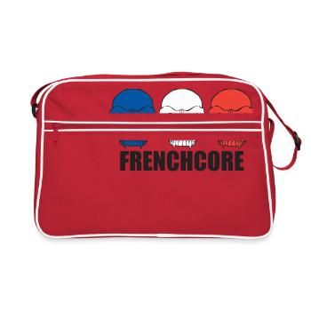 Noyau français - Sac Retro - rouge/blanc - Devant