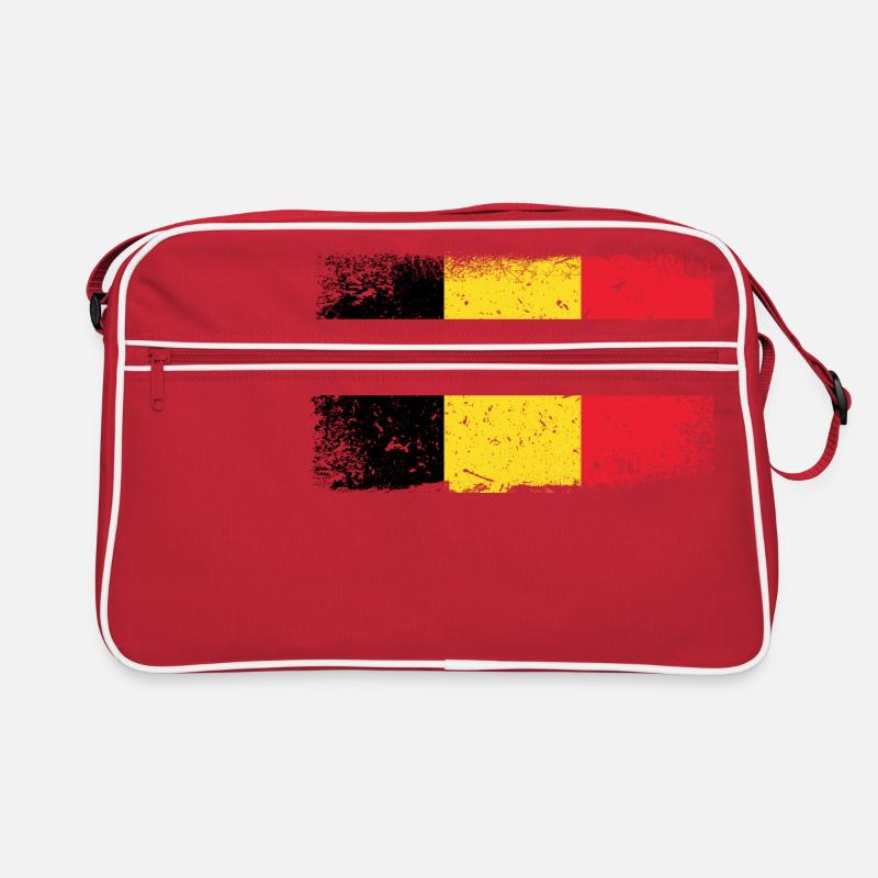 Belgien Flagge Retro Tasche