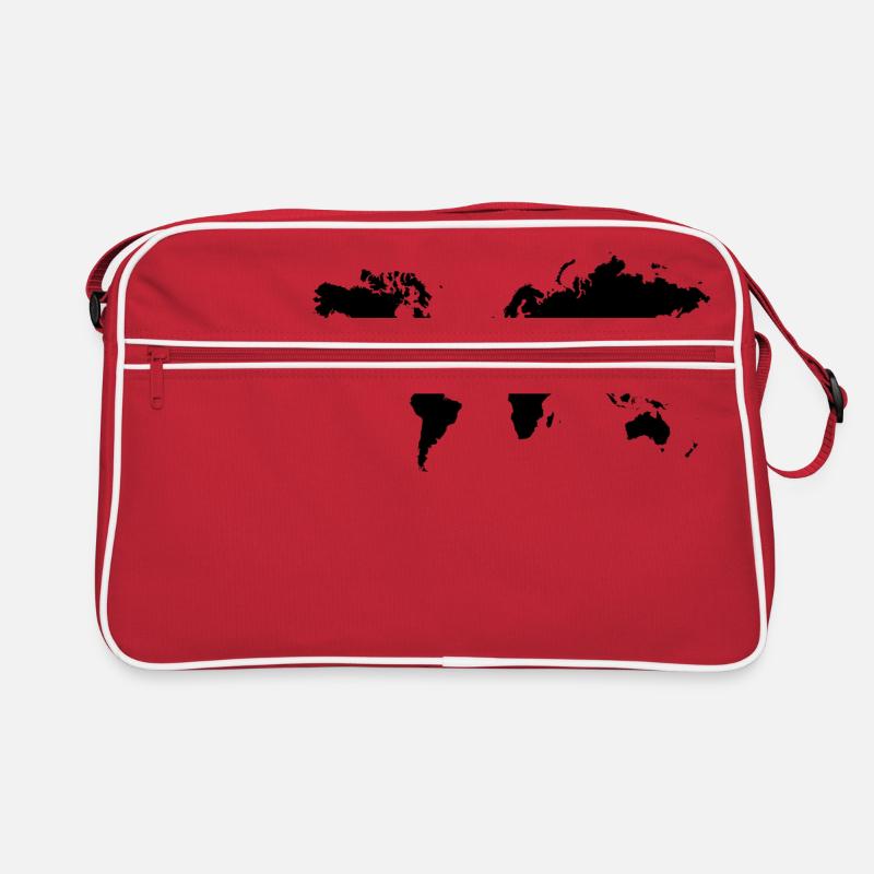 Globus Continent World Map Earth Planet Climate Protection Retro Bag