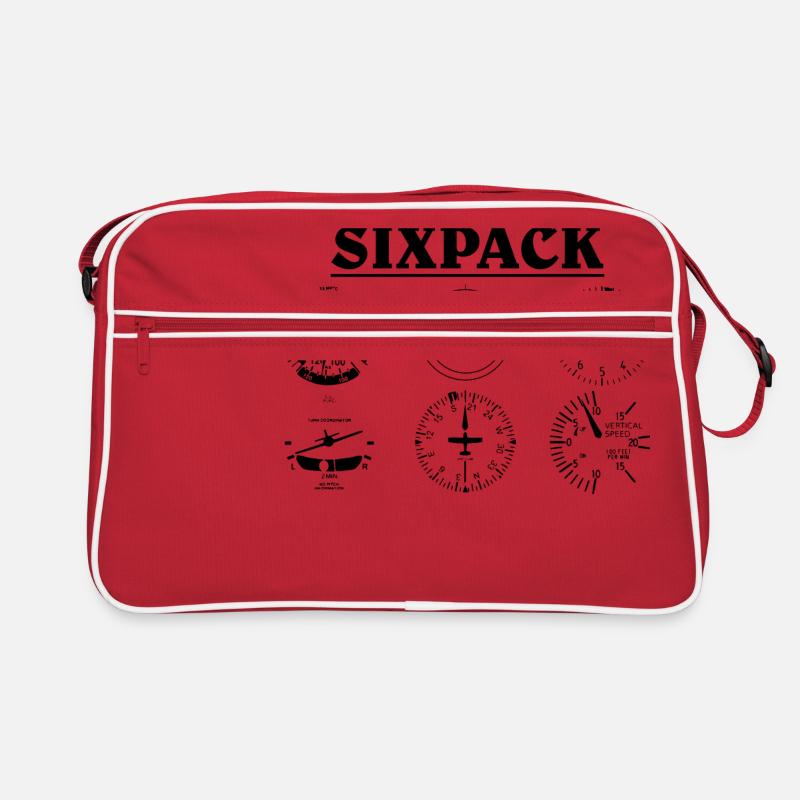 Plane Pilot Pilot Ultaleichtflugzeug Retro Bag