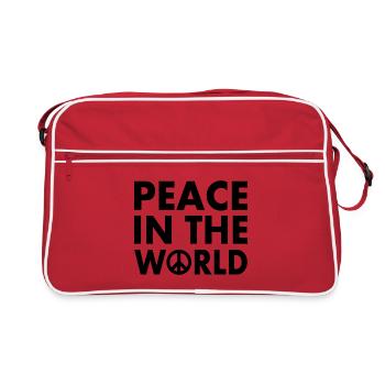 Peace in the world - Sac Retro - rouge/blanc - Devant