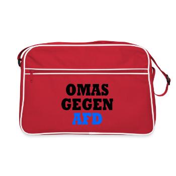 Les grands-mères contre l’afd - Sac Retro - rouge/blanc - Devant