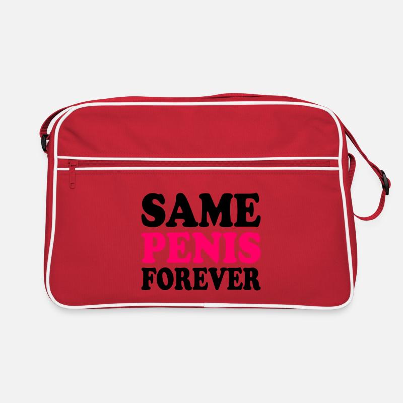 Same penis forever Retro Tasche