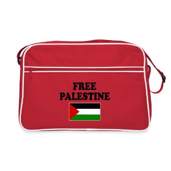 Free palestine - Sac Retro - rouge/blanc - Devant