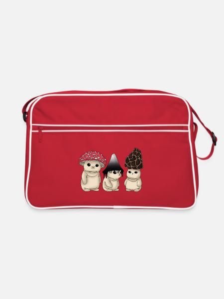 Pilz - Retro Tasche - Rot/Weiß