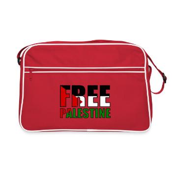 Free palestine - Sac Retro - rouge/blanc - Devant