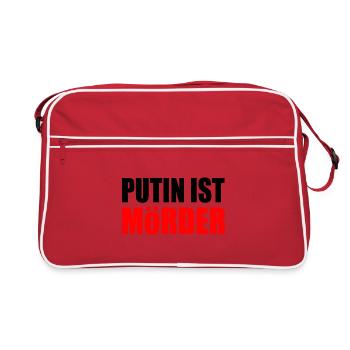 Poutine est meurtrier - Sac Retro - rouge/blanc - Devant