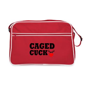 Cuckold caged cuck - Sac Retro - rouge/blanc - Devant