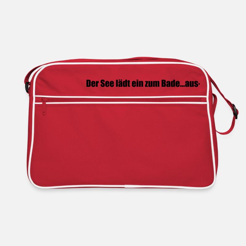 Lustiger Spruch See Retro Tasche