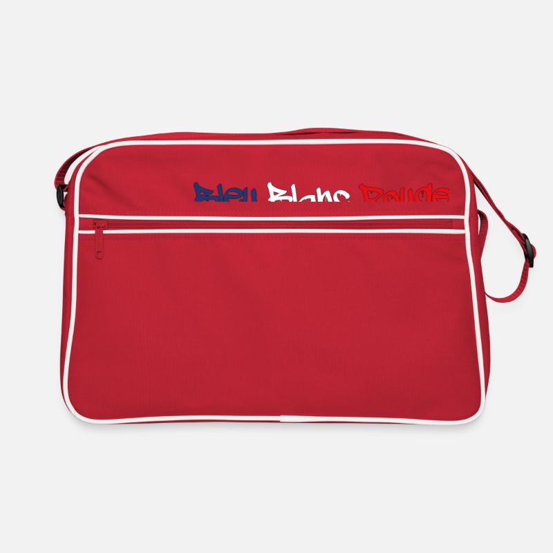 BLAU WEISS ROT TAGG - Retro Tasche - Rot/Weiß