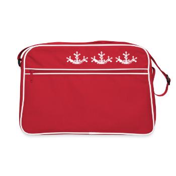 3 flocons de neige 3 flocons de neige Noël Noël - Sac Retro - rouge/blanc - Devant