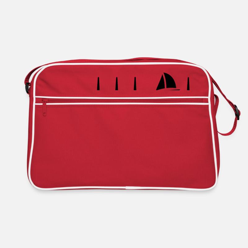Sailing - Retro Tasche - Rot/Weiß