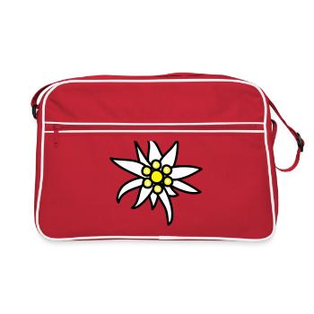 Edelweiss - Retro Tasche - Rot/Weiß - Vorne