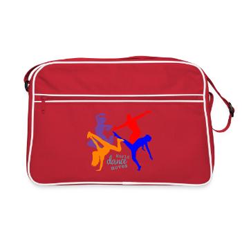 Danse du monde se déplace danser - Sac Retro - rouge/blanc - Devant