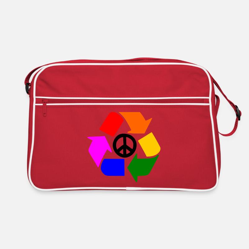 Friedenszeichen Retro Tasche