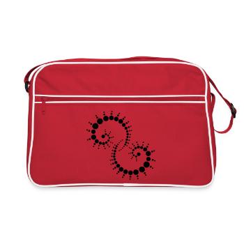 fossile - Sac Retro - rouge/blanc - Devant