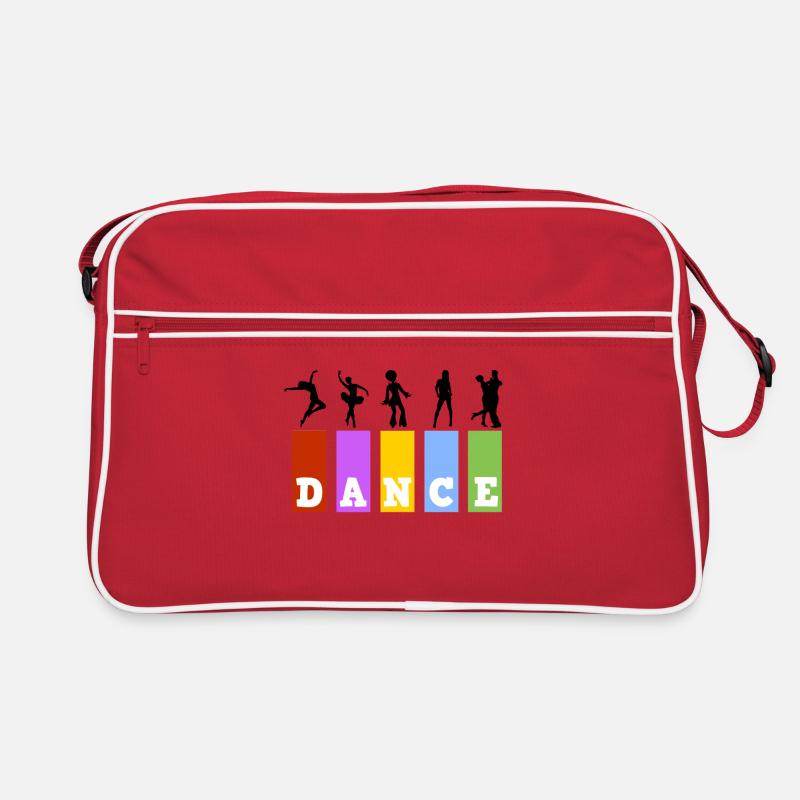 Bunte Tanzbuchstaben Retro Tasche