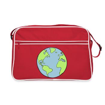 terre - Sac Retro - rouge/blanc - Devant