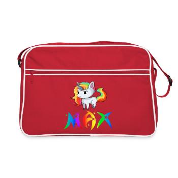 Unicorn Max - Retro Bag - red/white - Front