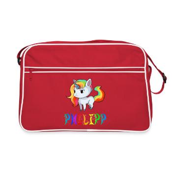 Einhorn Philipp - Sac Retro - rouge/blanc - Devant