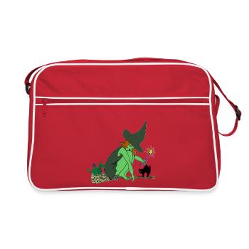 sorcière - Sac Retro - rouge/blanc - Devant