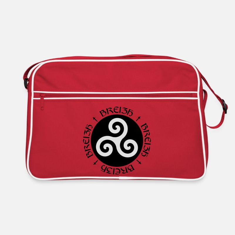 Bretagne ! - Retro Tasche - Rot/Weiß
