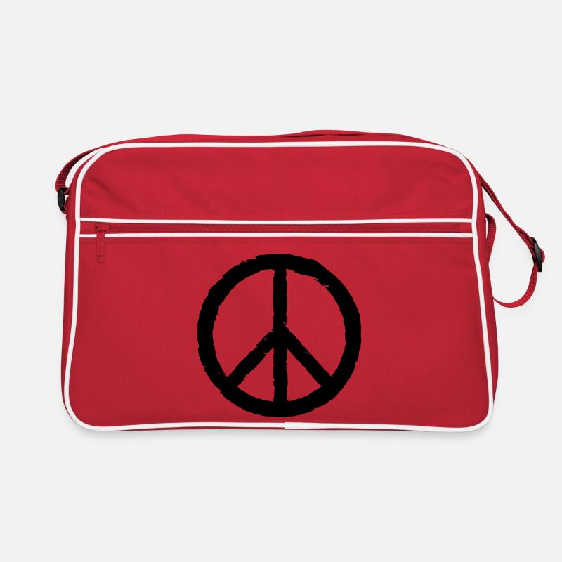 Peace Zeichen, Frieden Retro Tasche