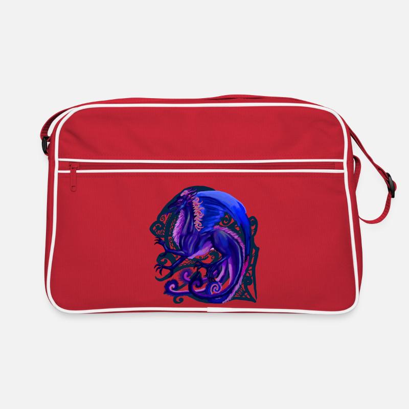 blue dragon Retro Bag