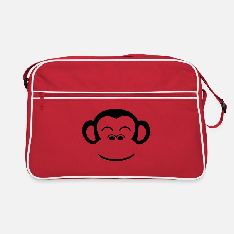 Monkey Chimpanzee monkey face gorilla ape Retro Bag