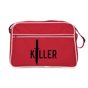 Killer - Retro Tasche - Rot/Weiß - Vorne