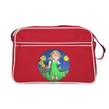 amoureux de la nature - Sac Retro - rouge/blanc - Devant