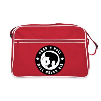 Rock and Roll and Rockabilly - Retro Bag - red/white - Front