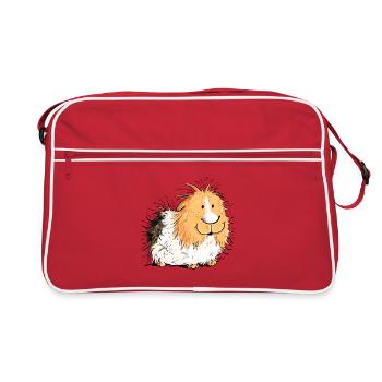 Cochon D'Inde I Petite Bande Dessinée De La Mer - Sac Retro - rouge/blanc - Devant