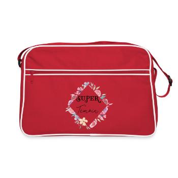 Super Témoin - Sac Retro - rouge/blanc - Devant