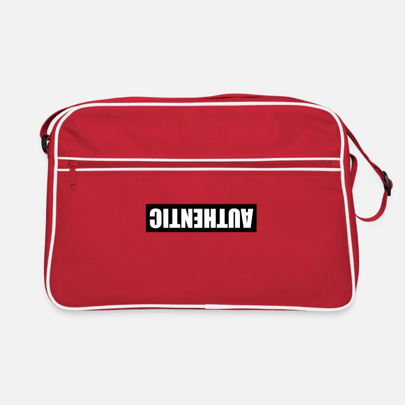 Attention backwards Retro Bag