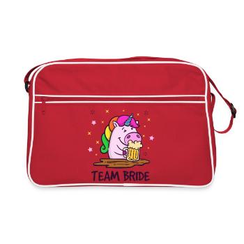 Soirée enterrement de vie de jeune fille - Sac Retro - rouge/blanc - Devant