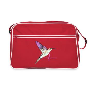 Kolibri effect heartbeat - Retro Bag - red/white - Front